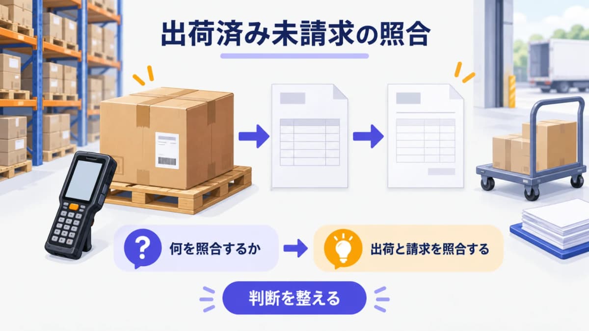 出荷済み未請求を防ぐ方法|出荷・納品・請求の照合手順